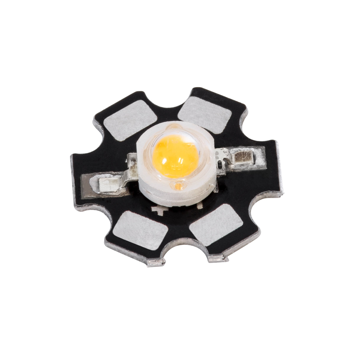 GloboStar® 73745 High Power Star LED - Υψηλής Ισχύος Star LED 5W DC 3.2V Θερμό Λευκό 2700K Φ2 x Υ0.6cm - 2 Χρόνια Εγγύηση