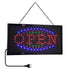 GloboStar® 75681 Φωτιστικό Ταμπέλα LED Σήμανσης OPEN με Πρίζα AC 230V Μ48xΠ25xΥ2cm - ledmania.gr