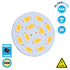 GloboStar® 76103 Λάμπα G4 Back Pin LED 12 SMD 5630 4.5W 8V-32V 410lm 120° Θερμό Λευκό 3000K Dimmable