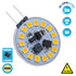 GloboStar® 76106 Λάμπα G4 LED SMD 2835 3W 300lm 120° DC 12-24V Side Pin Θερμό Λευκό 3000K Dimmable