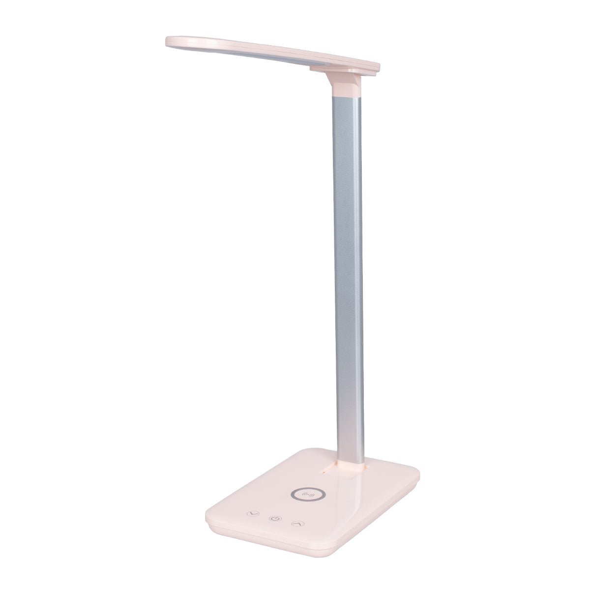 GloboStar® 76533 Επιτραπέζιο Φωτιστικό Πορτατίφ LED 3.5W 350lm -° DC 5V IP20 CCT Θερμό Λευκό 2700K - Φυσικό Λευκό 4500K - Ψυχρό Λευκό 6000K Dimmable Ροζ Πλαστικό με Γκρι Μέταλλο - Μ27 x Π14 x Υ51cm - 2 Xρόνια Εγγύηση - ledmania.gr