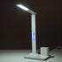 GLOBOSTAR® ZENTIME 76554 Μοντέρνο Επιτραπέζιο Φωτιστικό Γραφείου με Ασύρματη Φόρτιση 15W 3A & Ψηφιακό Ρολόι LED 3.5W 350lm 120° DC 5V με USB-C IP20 Ρυθμιζόμενο Λευκό CCT με Αφή 2700K/4500K/6000K Dimmable - Sanan SMD Chip - Μαύρο - Μ19.5 x Π25 x Υ50cm -... - ledmania.gr