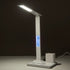 GLOBOSTAR® ZENTIME 76554 Μοντέρνο Επιτραπέζιο Φωτιστικό Γραφείου με Ασύρματη Φόρτιση 15W 3A & Ψηφιακό Ρολόι LED 3.5W 350lm 120° DC 5V με USB-C IP20 Ρυθμιζόμενο Λευκό CCT με Αφή 2700K/4500K/6000K Dimmable - Sanan SMD Chip - Μαύρο - Μ19.5 x Π25 x Υ50cm -... - ledmania.gr