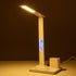 GLOBOSTAR® ZENTIME 76554 Μοντέρνο Επιτραπέζιο Φωτιστικό Γραφείου με Ασύρματη Φόρτιση 15W 3A & Ψηφιακό Ρολόι LED 3.5W 350lm 120° DC 5V με USB-C IP20 Ρυθμιζόμενο Λευκό CCT με Αφή 2700K/4500K/6000K Dimmable - Sanan SMD Chip - Μαύρο - Μ19.5 x Π25 x Υ50cm -... - ledmania.gr