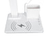 GLOBOSTAR® ZENTIME 76554 Μοντέρνο Επιτραπέζιο Φωτιστικό Γραφείου με Ασύρματη Φόρτιση 15W 3A & Ψηφιακό Ρολόι LED 3.5W 350lm 120° DC 5V με USB-C IP20 Ρυθμιζόμενο Λευκό CCT με Αφή 2700K/4500K/6000K Dimmable - Sanan SMD Chip - Μαύρο - Μ19.5 x Π25 x Υ50cm -... - ledmania.gr