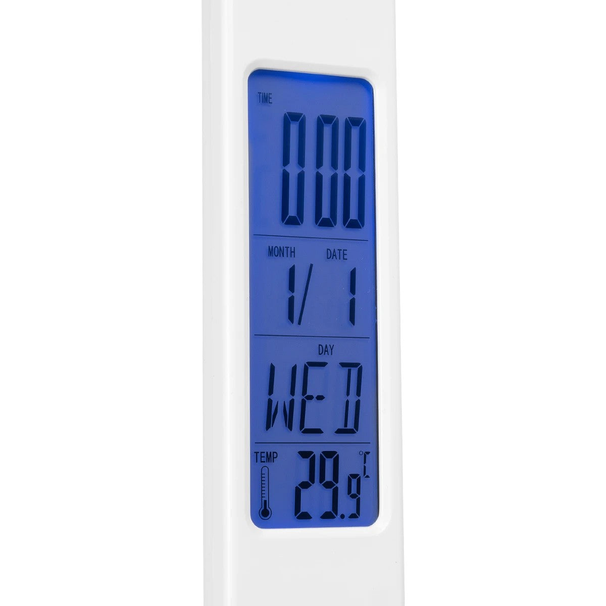 GLOBOSTAR® ZENTIME 76554 Μοντέρνο Επιτραπέζιο Φωτιστικό Γραφείου με Ασύρματη Φόρτιση 15W 3A & Ψηφιακό Ρολόι LED 3.5W 350lm 120° DC 5V με USB-C IP20 Ρυθμιζόμενο Λευκό CCT με Αφή 2700K/4500K/6000K Dimmable - Sanan SMD Chip - Μαύρο - Μ19.5 x Π25 x Υ50cm -... - ledmania.gr
