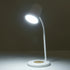 GLOBOSTAR® LUCORA 76555 Μοντέρνο Επιτραπέζιο Φωτιστικό Γραφείου με Ασύρματη Φόρτιση 10W 2A & 4W Bluetooth Ηχείο LED 3W 300lm 120° DC 5V με USB-C IP20 Ρυθμιζόμενο Λευκό CCT με Αφή 2700K/4500K/6000K Dimmable - Sanan SMD Chip - Λευκό - Μ12 x Π12 x Υ34cm -... - ledmania.gr