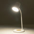 GLOBOSTAR® LUCORA 76555 Μοντέρνο Επιτραπέζιο Φωτιστικό Γραφείου με Ασύρματη Φόρτιση 10W 2A & 4W Bluetooth Ηχείο LED 3W 300lm 120° DC 5V με USB-C IP20 Ρυθμιζόμενο Λευκό CCT με Αφή 2700K/4500K/6000K Dimmable - Sanan SMD Chip - Λευκό - Μ12 x Π12 x Υ34cm -... - ledmania.gr