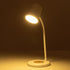 GLOBOSTAR® LUCORA 76555 Μοντέρνο Επιτραπέζιο Φωτιστικό Γραφείου με Ασύρματη Φόρτιση 10W 2A & 4W Bluetooth Ηχείο LED 3W 300lm 120° DC 5V με USB-C IP20 Ρυθμιζόμενο Λευκό CCT με Αφή 2700K/4500K/6000K Dimmable - Sanan SMD Chip - Λευκό - Μ12 x Π12 x Υ34cm -... - ledmania.gr