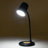 GLOBOSTAR® LUCORA 76556 Μοντέρνο Επιτραπέζιο Φωτιστικό Γραφείου με Ασύρματη Φόρτιση 10W 2A & 4W Bluetooth Ηχείο LED 3W 300lm 120° DC 5V με USB-C IP20 Ρυθμιζόμενο Λευκό CCT με Αφή 2700K/4500K/6000K Dimmable - Sanan SMD Chip - Μαύρο - Μ12 x Π12 x Υ34cm -... - ledmania.gr