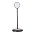 GLOBOSTAR® LUCORA 76556 Μοντέρνο Επιτραπέζιο Φωτιστικό Γραφείου με Ασύρματη Φόρτιση 10W 2A & 4W Bluetooth Ηχείο LED 3W 300lm 120° DC 5V με USB-C IP20 Ρυθμιζόμενο Λευκό CCT με Αφή 2700K/4500K/6000K Dimmable - Sanan SMD Chip - Μαύρο - Μ12 x Π12 x Υ34cm -... - ledmania.gr