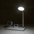 GLOBOSTAR® OLDY 76557 Μοντέρνο Επιτραπέζιο Φωτιστικό Γραφείου με Ασύρματη Φόρτιση 15W 3A, 5W Bluetooth Ηχείο & Ψηφιακό Ρολόι LED 3W 300lm 120° DC 5V με USB-C IP20 Ρυθμιζόμενο Λευκό CCT με Αφή 2700K/4500K/6000K Dimmable - Sanan SMD Chip - Λευκό - Μ13 x ... - ledmania.gr