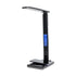 GLOBOSTAR® ZENTIME 76564 Μοντέρνο Επιτραπέζιο Φωτιστικό Γραφείου με Ασύρματη Φόρτιση 10W 2A & Ψηφιακό Ρολόι LED 3.5W 350lm 120° DC 5V με USB-C IP20 Ρυθμιζόμενο Λευκό CCT με Αφή 2700K/4500K/6000K Dimmable - Sanan SMD Chip - Μαύρο - Μ13 x Π25 x Υ50cm - 2... - ledmania.gr