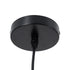 GloboStar® CALYPSO 01334-A Μοντέρνο Κρεμαστό Φωτιστικό Οροφής Μονόφωτο 1 x E27 Μαύρο - Χρυσό Μεταλλικό με Ξύλινη Βάση Καμπάνα Φ36 x Υ30cm - ledmania.gr