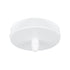 GLOBOSTAR® WALLBASE 77500 Μεταλλική Ροζέτα για Κρέμαση 1 Φωτιστικού - Λευκό - Μ10 x Π10 x Υ2cm - ledmania.gr