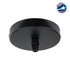 GloboStar® DIY 77501 Επιτοίχια Στρογγυλή Ροζέτα - Βάση για 1 Κρεμαστό Φωτιστικό - Φ10 x Υ2cm - Μαύρο - Μεταλλικό - 5 Χρόνια Εγγύηση - ledmania.gr
