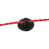 GloboStar® DIY 77560 Επιτοίχιο Εξάρτημα Στήριξης Καλωδίου Φωτιστικού - Φ4.5 x Υ2cm - Μαύρο - Σιλικόνης - 5 Χρόνια Εγγύηση - ledmania.gr