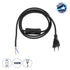 GLOBOSTAR® WHIP 77669 Μοντέρνο DIY Φωτιστικό με Υφασμάτινο Καλώδιο, Ντουί 1 x E27 & Διακόπτη On/Off AC 220-240V IP20 - Μαύρο - Μ140 x Π2.7 x Υ1.9cm - ledmania.gr