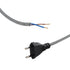 GLOBOSTAR® WHIP 77670 Μοντέρνο DIY Φωτιστικό με Υφασμάτινο Καλώδιο, με Διακόπτη On/Off AC 220-240V IP20 - Ασημί & Μαύρο - Μ140 x Π2.7 x Υ1.9cm - ledmania.gr