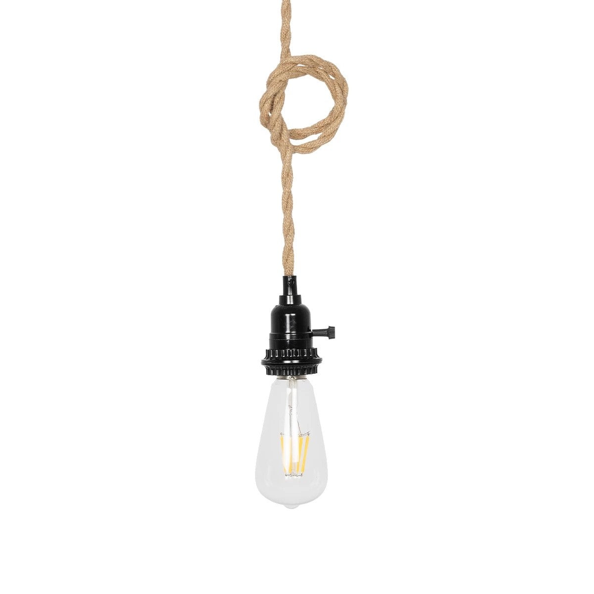 GLOBOSTAR® WHIP 77676 Μοντέρνο DIY Φωτιστικό με Υφασμάτινο Καλώδιο, Ντουί 3 x E27, Διακόπτη On/Off & Πρίζα AC 220-240V IP20 - Μπεζ & Μαύρο - Μ650 x Π5.5 x Υ100cm - ledmania.gr