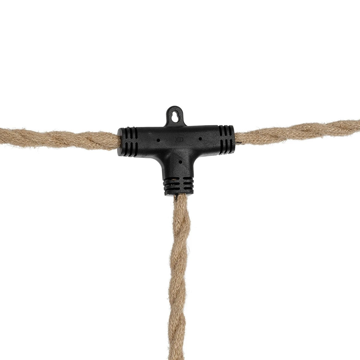 GLOBOSTAR® WHIP 77676 Μοντέρνο DIY Φωτιστικό με Υφασμάτινο Καλώδιο, Ντουί 3 x E27, Διακόπτη On/Off & Πρίζα AC 220-240V IP20 - Μπεζ & Μαύρο - Μ650 x Π5.5 x Υ100cm - ledmania.gr