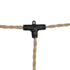 GLOBOSTAR® WHIP 77676 Μοντέρνο DIY Φωτιστικό με Υφασμάτινο Καλώδιο, Ντουί 3 x E27, Διακόπτη On/Off & Πρίζα AC 220-240V IP20 - Μπεζ & Μαύρο - Μ650 x Π5.5 x Υ100cm - ledmania.gr
