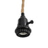 GLOBOSTAR® WHIP 77676 Μοντέρνο DIY Φωτιστικό με Υφασμάτινο Καλώδιο, Ντουί 3 x E27, Διακόπτη On/Off & Πρίζα AC 220-240V IP20 - Μπεζ & Μαύρο - Μ650 x Π5.5 x Υ100cm - ledmania.gr