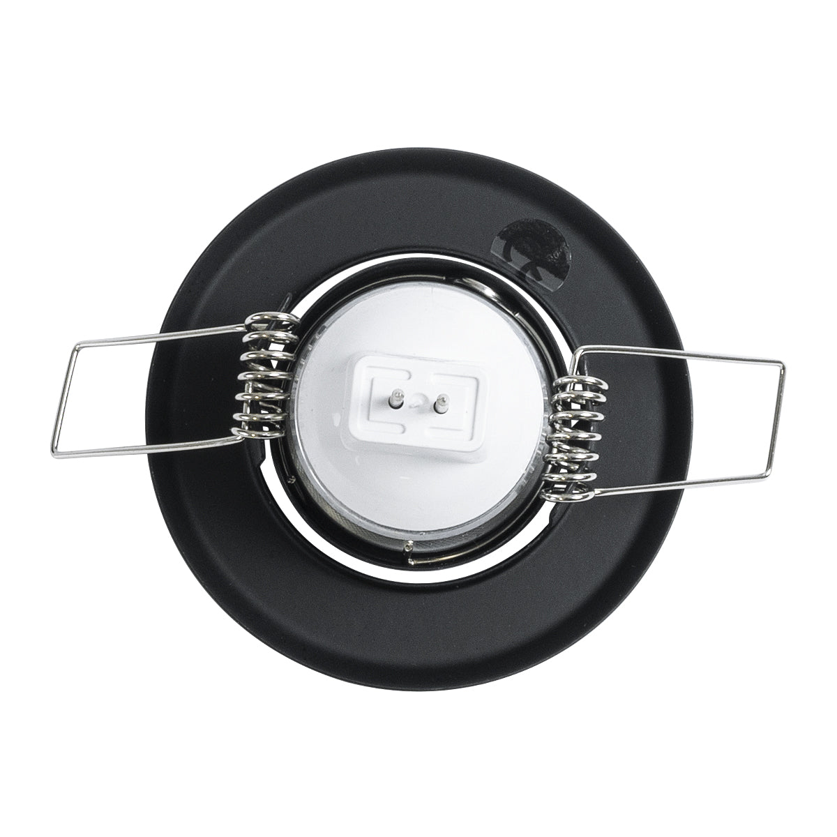 GloboStar® DELTA 77801 Χωνευτό Κινούμενο Στρόγγυλο Σποτ Οροφής για Λάμπα MR11 με Βάση GU5.3 ή GU10 - IP20 - Μεταλλικό - Φ70 x Υ21mm - Μαύρο - 5 Χρόνια Εγγύηση - ledmania.gr
