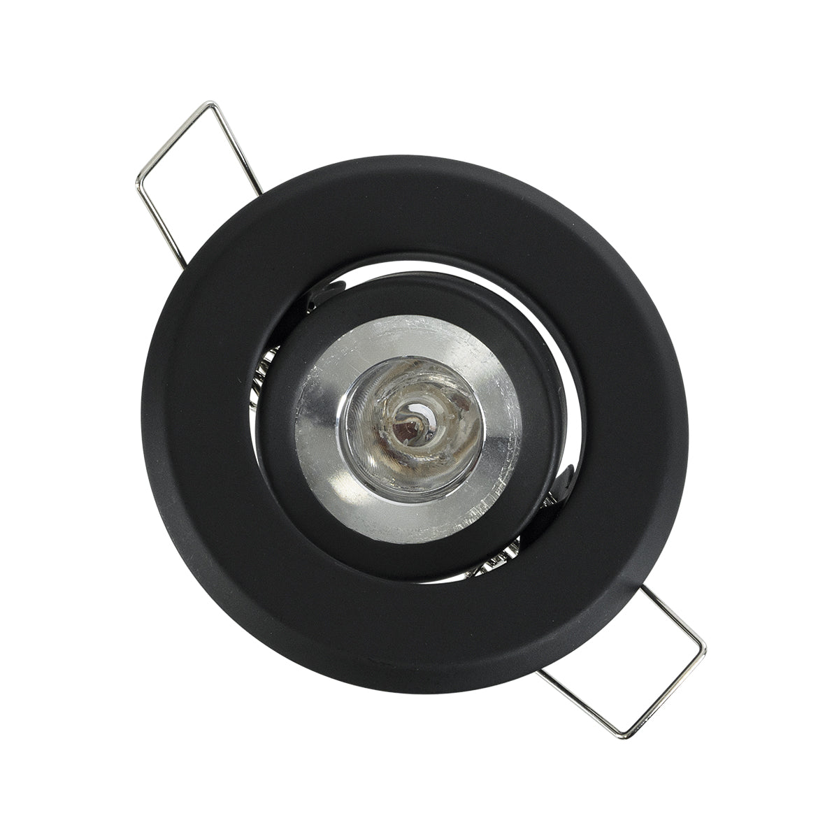 GloboStar® DELTA 77801 Χωνευτό Κινούμενο Στρόγγυλο Σποτ Οροφής για Λάμπα MR11 με Βάση GU5.3 ή GU10 - IP20 - Μεταλλικό - Φ70 x Υ21mm - Μαύρο - 5 Χρόνια Εγγύηση - ledmania.gr