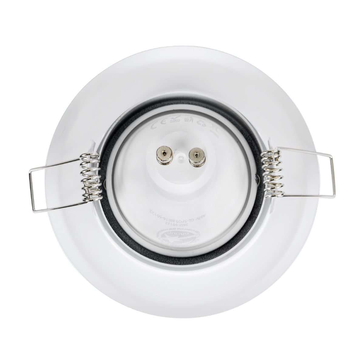 GLOBOSTAR® RAFY 77814 Χωνευτή Κινούμενη Βάση για Σποτ MR16 με Ντουί GU10/GU5.3 IP20 - Λευκό - Μ9.2 x Π9.2 x Υ3.1cm / Q7cm