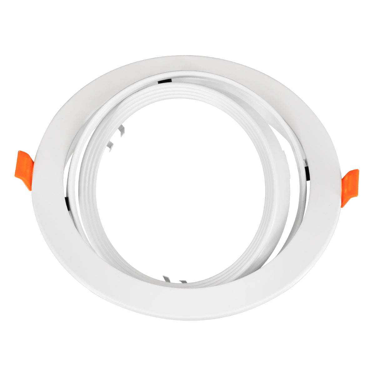 GLOBOSTAR® VITA 77850 Χωνευτή Κινούμενη Βάση για Σποτ AR111 με Ντουί GU10/GU5.3 IP20 - Λευκό - Μ17 x Π17 x Υ4.5cm / Q16cm - ledmania.gr