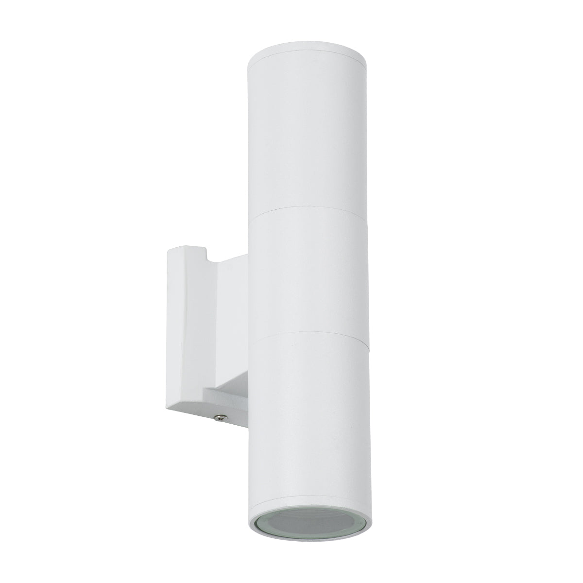 GLOBOSTAR® WALLY 77871 Μοντέρνο Φωτιστικό Τοίχου - Απλίκα με Ντουί 2 x GU10 AC 220-240V Αδιάβροχο IP65 - Λευκό Ματ - Μ6.4 x Π11 x Υ25cm - ledmania.gr
