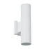 GLOBOSTAR® WALLY 77871 Μοντέρνο Φωτιστικό Τοίχου - Απλίκα με Ντουί 2 x GU10 AC 220-240V Αδιάβροχο IP65 - Λευκό Ματ - Μ6.4 x Π11 x Υ25cm - ledmania.gr