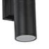 GLOBOSTAR® WALLY 77873 Μοντέρνο Φωτιστικό Τοίχου - Απλίκα με Ντουί 2 x GU10 AC 220-240V Αδιάβροχο IP65 - Μαύρο Ματ - Μ6.4 x Π11 x Υ25cm - ledmania.gr