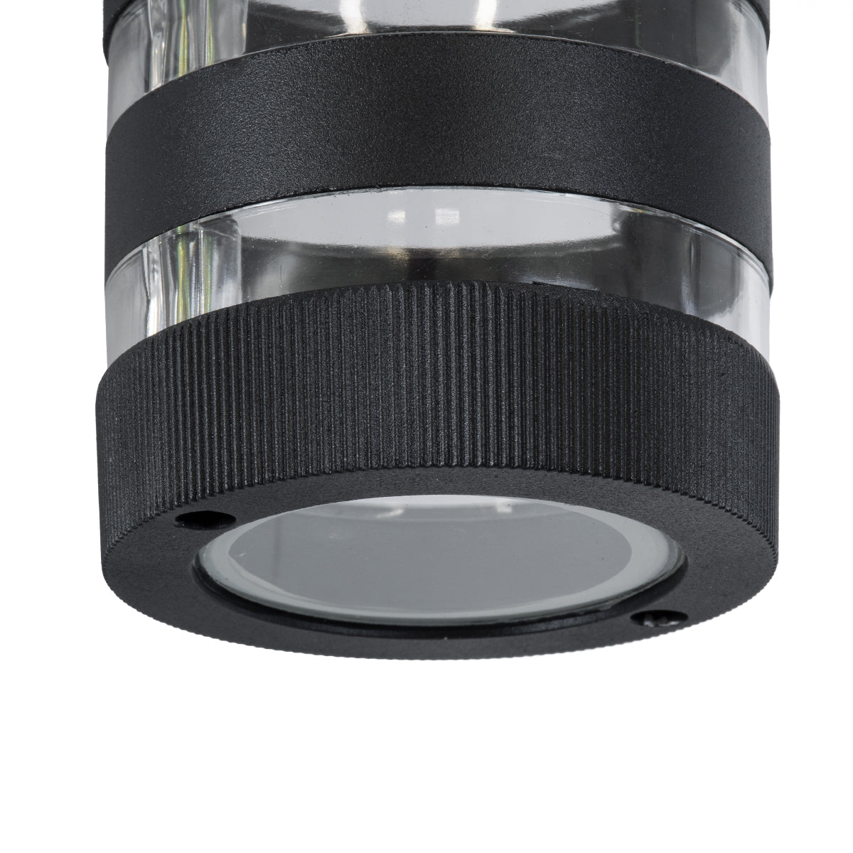 GloboStar® ORION 77882 Φωτιστικό Τοίχου - Απλίκα Αρχιτεκτονικού Φωτισμού Εσωτερικού/Εξωτερικού Χώρου Up or Down Μονόφωτο 1 x GU10 AC220-240V Αδιάβροχο IP65 - Σώμα Αλουμινίου & Tempered Glass - Μ9 x Π15 x Υ23.2cm - Μαύρο - 5 Years Warranty - ledmania.gr