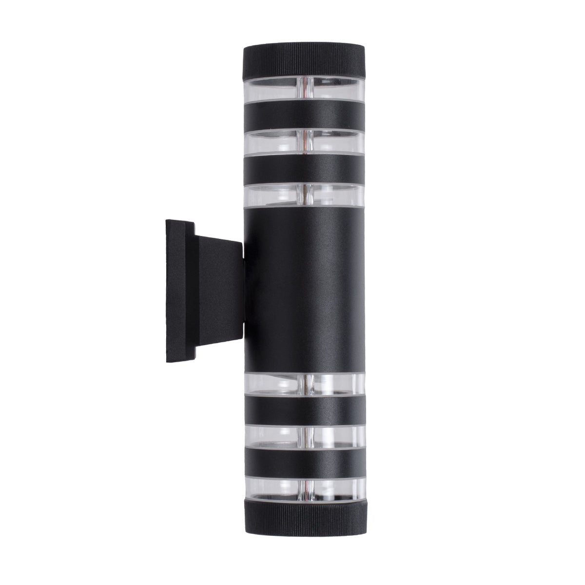 GLOBOSTAR® ORION 77883 Μοντέρνο Φωτιστικό Τοίχου - Απλίκα με Ντουί 2 x GU10 AC 220-240V Αδιάβροχο IP65 - Μαύρο Ματ - Μ9 x Π15 x Υ35.5cm - ledmania.gr