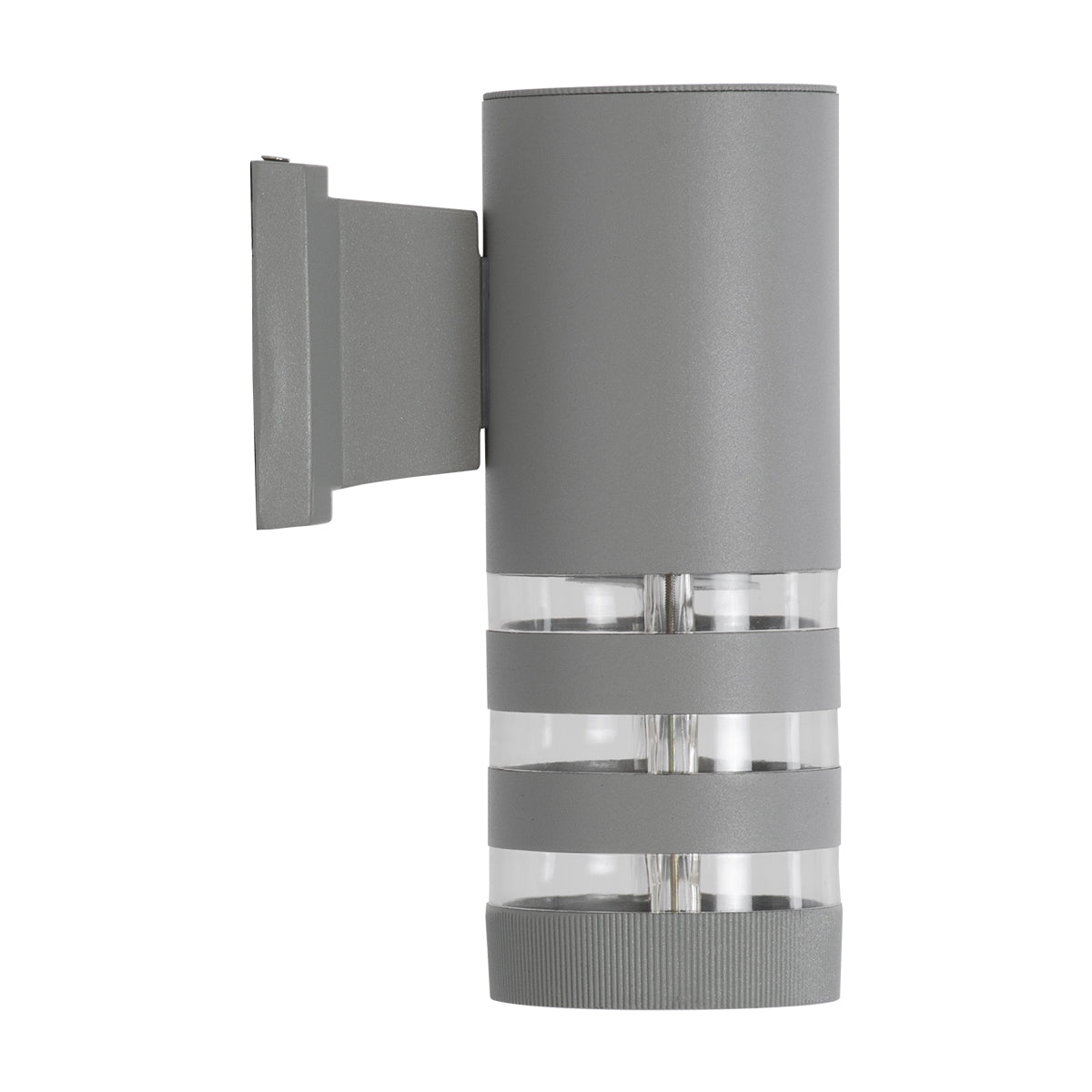 GLOBOSTAR® ORION 77884 Μοντέρνο Φωτιστικό Τοίχου - Απλίκα με Ντουί 1 x GU10 AC 220-240V Αδιάβροχο IP65 - Γκρι Ματ - Μ9 x Π15 x Υ23.2cm - ledmania.gr