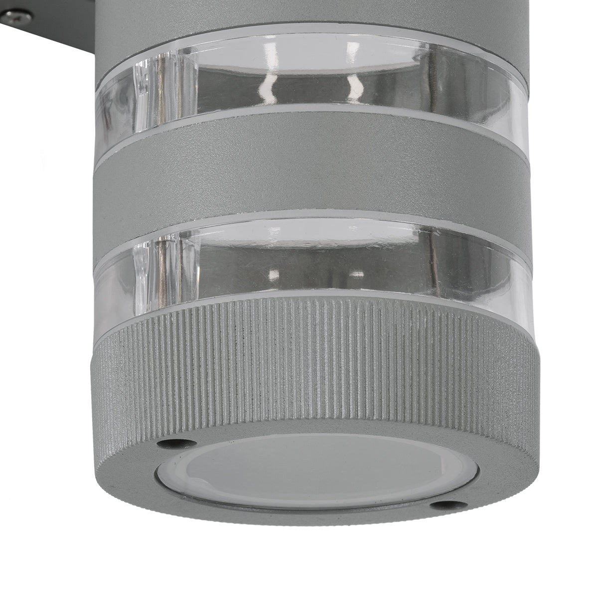 GLOBOSTAR® ORION 77885 Μοντέρνο Φωτιστικό Τοίχου - Απλίκα με Ντουί 2 x GU10 AC 220-240V Αδιάβροχο IP65 - Γκρι Ματ - Μ9 x Π15 x Υ35.5cm - ledmania.gr
