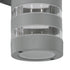GLOBOSTAR® ORION 77885 Μοντέρνο Φωτιστικό Τοίχου - Απλίκα με Ντουί 2 x GU10 AC 220-240V Αδιάβροχο IP65 - Γκρι Ματ - Μ9 x Π15 x Υ35.5cm - ledmania.gr