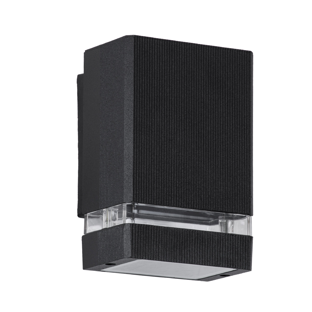 GLOBOSTAR® QUATRO 77892 Μοντέρνο Φωτιστικό Τοίχου - Απλίκα με Ντουί 1 x GU10 AC 220-240V Αδιάβροχο IP65 - Μαύρο Ματ - Μ11 x Π10 x Υ16.5cm - ledmania.gr