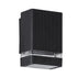 GLOBOSTAR® QUATRO 77892 Μοντέρνο Φωτιστικό Τοίχου - Απλίκα με Ντουί 1 x GU10 AC 220-240V Αδιάβροχο IP65 - Μαύρο Ματ - Μ11 x Π10 x Υ16.5cm - ledmania.gr