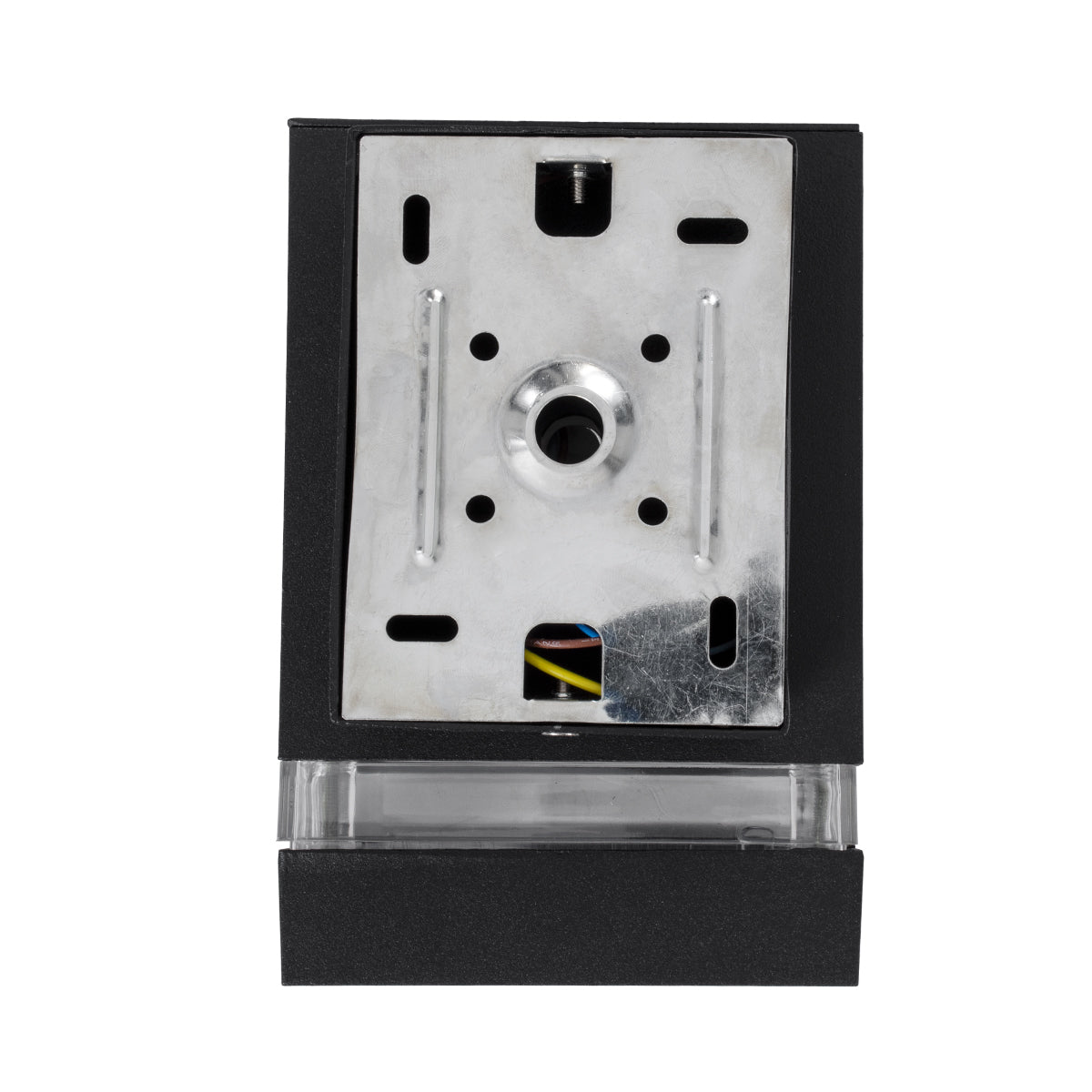 GLOBOSTAR® QUATRO 77892 Μοντέρνο Φωτιστικό Τοίχου - Απλίκα με Ντουί 1 x GU10 AC 220-240V Αδιάβροχο IP65 - Μαύρο Ματ - Μ11 x Π10 x Υ16.5cm - ledmania.gr
