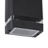 GLOBOSTAR® QUATRO 77892 Μοντέρνο Φωτιστικό Τοίχου - Απλίκα με Ντουί 1 x GU10 AC 220-240V Αδιάβροχο IP65 - Μαύρο Ματ - Μ11 x Π10 x Υ16.5cm - ledmania.gr