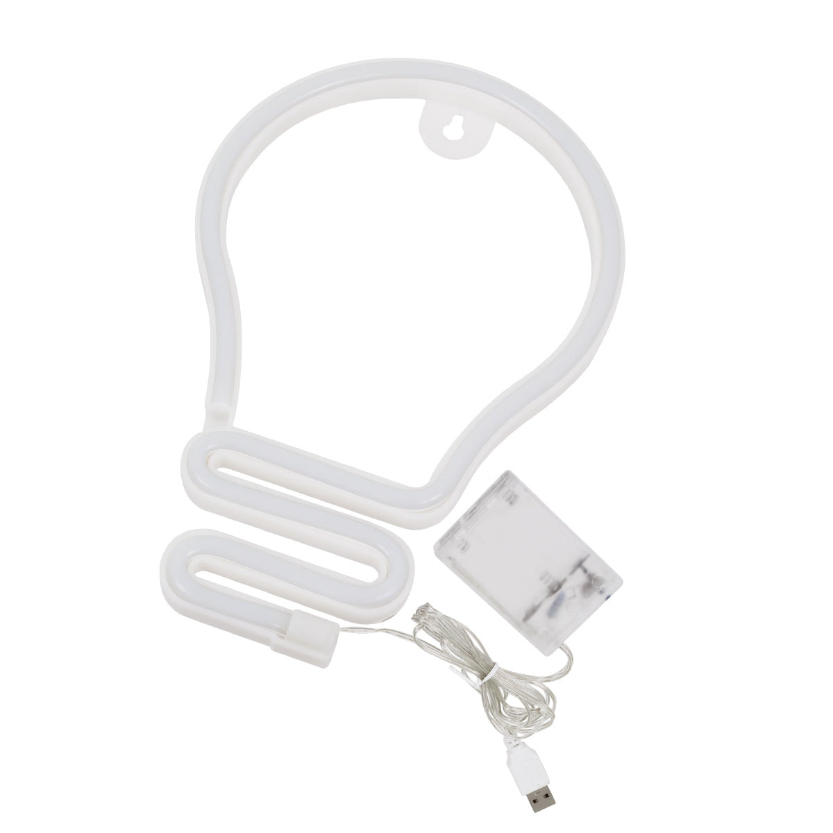 GLOBOSTAR® NEONSIGN 78575 Διακοσμητικό Φωτιστικό Τοίχου Ένδειξης / Σήμανσης "LAMP" LED 2W 100lm 300° DC 5V με USB 2.0 & 3xAA Μπαταρίες IP20 Θερμό Λευκό 2700K - Μ15 x Π1.5 x Υ23cm - 2 Χρόνια Εγγύηση - ledmania.gr