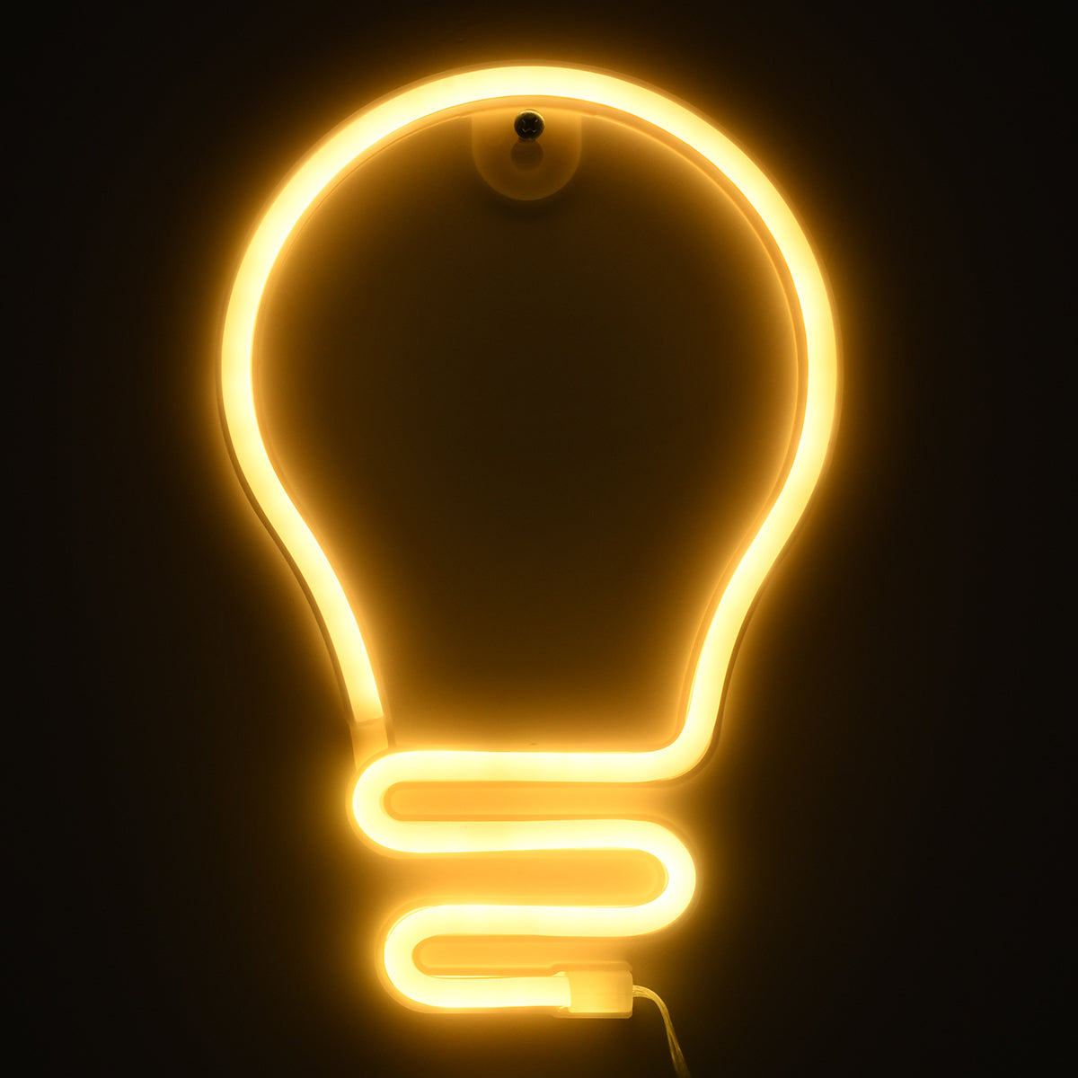GLOBOSTAR® NEONSIGN 78575 Διακοσμητικό Φωτιστικό Τοίχου Ένδειξης / Σήμανσης "LAMP" LED 2W 100lm 300° DC 5V με USB 2.0 & 3xAA Μπαταρίες IP20 Θερμό Λευκό 2700K - Μ15 x Π1.5 x Υ23cm - 2 Χρόνια Εγγύηση - ledmania.gr