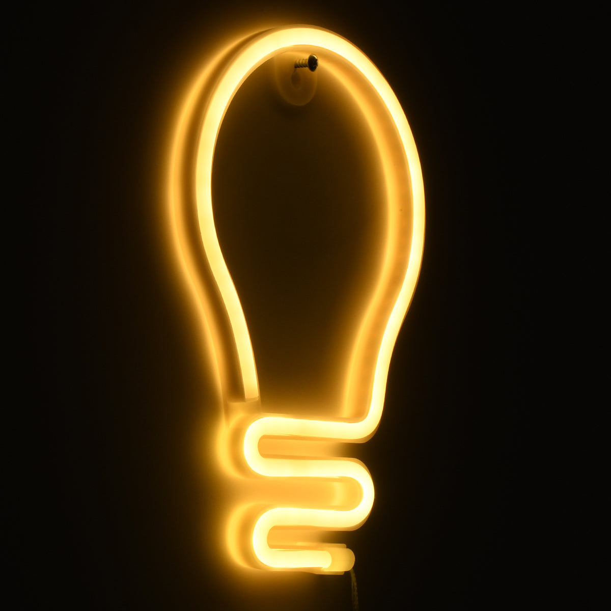GLOBOSTAR® NEONSIGN 78575 Διακοσμητικό Φωτιστικό Τοίχου Ένδειξης / Σήμανσης "LAMP" LED 2W 100lm 300° DC 5V με USB 2.0 & 3xAA Μπαταρίες IP20 Θερμό Λευκό 2700K - Μ15 x Π1.5 x Υ23cm - 2 Χρόνια Εγγύηση - ledmania.gr