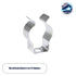 GloboStar® 78947 Μεταλλική Βάση Τύπου Ωμέγα (Ω) για Γραμμικό Φωτιστικό Οροφής Linear LED Τύπου T5 Επεκτεινόμενο Μ2 x Π0.8 x Υ3cm - ledmania.gr