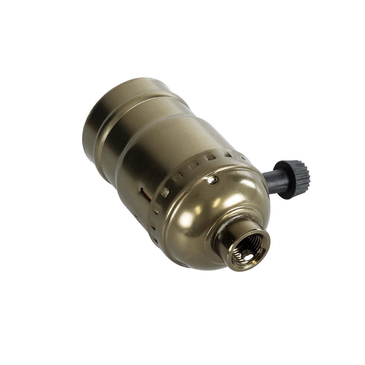 GLOBOSTAR® LAMPHOLDER 78964 Ντουί E27 με Διακόπτη On/Off IP20 Μπρούτζινο - Μ5.5 x Π3.6 x Υ7cm - ledmania.gr
