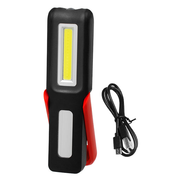 GLOBOSTAR® HANDLAMP-ESEN99 79018 Φακός Χειρός LED 6W 300lm 15~120° DC 5V  με Micro-USB με Επαναφορτιζόμενη Μπαταρία Li-ion 3.7V 1x18650 2400mAh IP20 Ψυχρό Λευκό 6000K - CREE XHP50 & COB Chip - Μ15.5 x Π4.1 x Υ2.9cm - 1 Χρόνο Εγγύηση - ledmania.gr