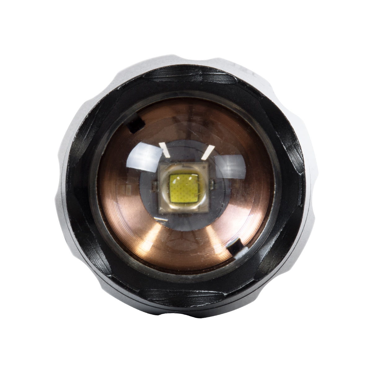 GLOBOSTAR® HANDLAMP 79041 Φακός Χειρός LED 10W 1000lm 5~60° DC 5V με Επαναφορτιζόμενη Μπαταρία Li-ion 3.7V 1x18650 3000mAh IP20 Ψυχρό Λευκό 6000K - CREE XML2-T6 Chip - Μ13.5 x Π4 x Υ4cm - 1 Χρόνο Εγγύηση
